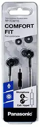 Навушники Panasonic RP-TCM115GC In-ear Mic чорний (RP-TCM115GCK) - мініатюра 2