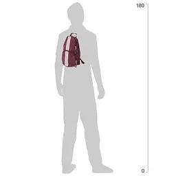 Рюкзак міський Wallaby 33х20х13 см Бордовий (153 bordo) - мініатюра 4