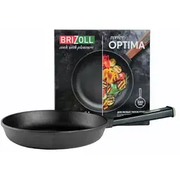 Cковорода Brizoll Optima-Black чавунна з ручкою 28х4 см (O2840-P1) - мініатюра 3