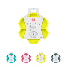 Миска для повільного харчування Waudog Silicone 450 мл жовтий - мініатюра 2