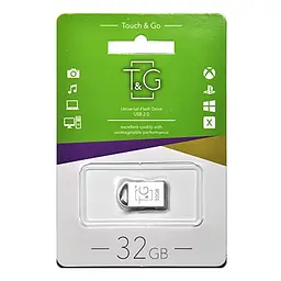 Флеш-накопичувач USB 32GB T&G 107 Metal Series Сріблястий (TG107-32G) - мініатюра 2