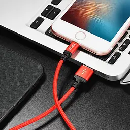 Кабель Hoco X14 USB to Lightning 1 м червоний - мініатюра 1