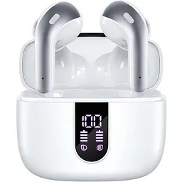Бездротові Bluetooth навушники TAGRY X08, навушники з футляром для бездротової зарядки IPX5, водонепроникні вкладиші з мікрофоном
