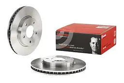 Диск гальмівний вентильований Mitsubishi Lancer VII-VIII 00-25р Brembo (09.B647.10) - мініатюра 2