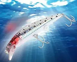 Рибальська приманка з акумулятором електронний воблер на хижу рибу - Twitching Lure приманка що світиться з usb зарядкою - мініатюра 4