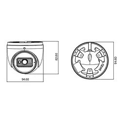 IP-відеокамера 5Mp TVT TD-9554S4-25(D/PE/AR2) f=2.8mm з мікрофоном (77-00370) - мініатюра 2