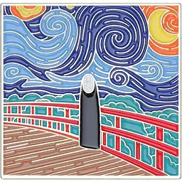 Значок Вінсент Ван Гог Віднесені привидами Vincent Van Gogh Spirited Away 3 см CH P VVG SA 3