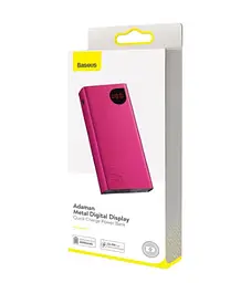 Додаткова батарея Baseus Adaman Metal Digital Display (20000mAh) (PPIMDA-A09) Червона