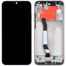 Дисплей Xiaomi Redmi Note 8T чорний, оригінал PRC, з рамкою, Moonshadow Grey