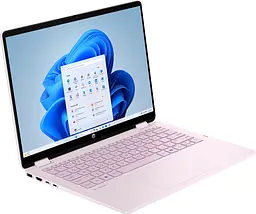 Ноутбук HP OmniBook 5 Flip x360 14-fp0031ua 14"2K IPS Ts,300n/Core3-100U(4.7)/8Gb/SSD512G/Int/Win11H/Рожевий (C9RR6EA) - мініатюра 2
