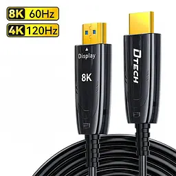 Кабель оптичний HDMI 2.1 100m Dtech DT-HOF8100 (74-00140) - мініатюра 5