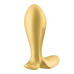 Анальна пробка з вібрацією Satisfyer Intensity Plug 11.3 см (золотий)