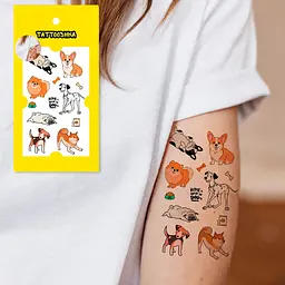Тату тимчасове Міні песики Tattooshka L-62 Різнокольоровий shop (4825800010181) - мініатюра 4