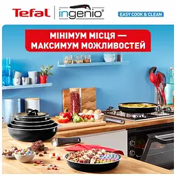 Набір посуду Tefal Ingenio Easy Cook & Clean 10 предметів чорний (L1539053) - мініатюра 10