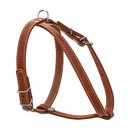 Шлея для собак Collar одинарная для малых пород Ш 14 мм А:40-48 см В:43-51 см коричневая (06346)