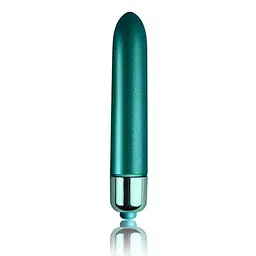 Матова віброкуля Rocks Off RO-90mm Touch of Velvet Peacock Petals, 9х1.6 см (зелений)