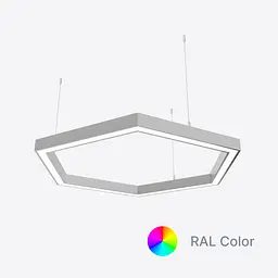 Світлодіодний світильник X-LED 120Вт шестикутник RAL (860х745х43)