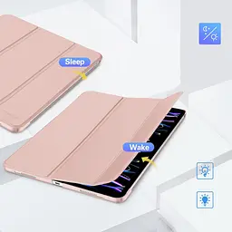 Чохол до планшета BeCover Tri Fold Hard Apple iPad Air 13" M2/M3 (2024/2025) Pink (711724) - мініатюра 3