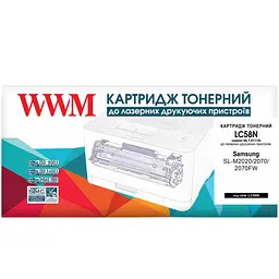 Картридж тон. WWM для Samsung SL-M2020/2070/2070FW аналог MLT-D111S Black ( 1000 ст.) (LC58N)