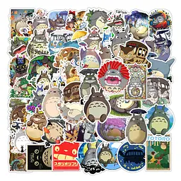 Стікерпак Набір наклейок GeekLand Роботи Хаяо Міядзакі Тоторо Hayao Miyazaki 50 штук - мініатюра 2