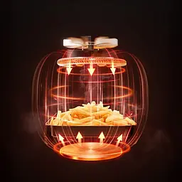 Мультипіч Easy Fry Infrared, 1850Вт, чаша-7л, сенсорне керув., 8 програм, з віконцем, пластик, Tefal kuh0015052 - мініатюра 8