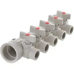 Колектор Koer 5-way з кульовими кранами (40x20) PPR K0172.Pro KP0222