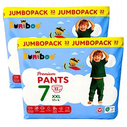 Трусики Kuniboo Premium 7 XXL (17 + кг), 64 шт