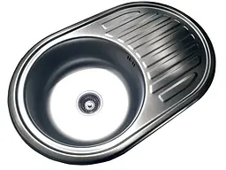 Кухонна мийка Romzha (Eko) Dana Satin RO49684, Сірий - мініатюра 3