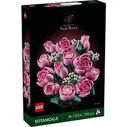 Конструктор LEGO Botanicals Букет рожевих троянд 789 деталей (10374)