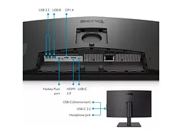Монітор BenQ PD2706U Dark Grey (9H.LLJLB.QBE) - мініатюра 7