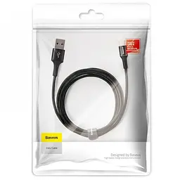 Кабель Baseus Halo Data Cable USB to Type-C 2A 3m CATGH-E01 Black - мініатюра 2
