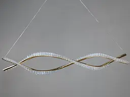 Люстра стельова LED Diasha 8112/900GD, 55W, 3025 лм, золото, сучасний стиль для дому - мініатюра 2