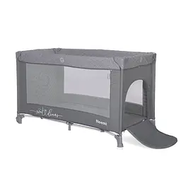 Дитячий манеж на колесах від народження до 3 років Noemi 1 Layer Cool Grey Star Lorelli Сірий - мініатюра 3
