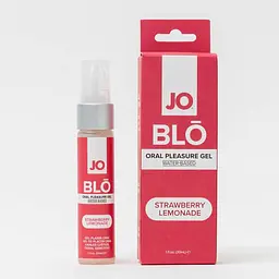 Гель JO для оральних пестощів BLO Strawberry Lemonade 30 мл (полуничний лимонад) - мініатюра 3