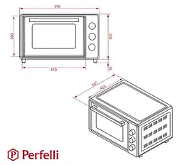 Електрична піч Perfelli Sierra 48 Black - мініатюра 22