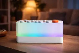 Портативний звуковий генератор 3 в 1 / Розумна колонка з RGB-підсвічуванням / Нічник з таймером, на акумуляторі, для сну, релаксації та медитації