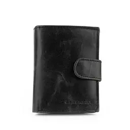 Гаманець чоловічий шкіряний Peterson PTNRM-12L-LWC маленький чорний - мініатюра 2