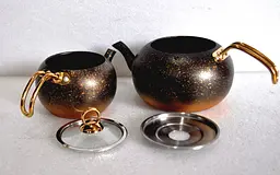 Двоярусний чайник O. M. S. Collection 8210-M Gold (1/2 л) - мініатюра 7