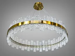 Люстра стельова LED LUXON Diasha 828/800BR, 90W, хром, 4950 лм, регульована висота, для кухні та інтер'єру - мініатюра 5