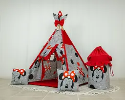Вігвам для дівчинки Minnie style + кошик для іграшок - мініатюра 2