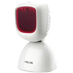 Сканер штрих-коду Honeywell Youjie HF600, 2D, USB, white (YJ HF600-0-2USB) - мініатюра 2