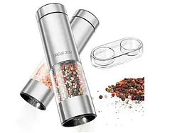 Млинок для спецій Circle Joy Electric Salt and Pepper Grinder Set - мініатюра 4