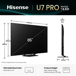 LED-телевізор Hisense 85U7Q PRO (7134202) - мініатюра 5