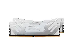 Пам'ять для настільних комп'ютерів Kingston FURY 48 GB (2x24GB) CUDIMM DDR5 8800 MHz Renegade Silver/White (KF588CU42RWK2-48) - мініатюра 2
