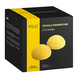 Півсфера масажна балансувальна (масажер для ніг, стоп) 4FIZJO Balance Pad 16 см Yellow 4FJ0110 (P-5907739310460) - мініатюра 3
