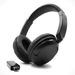 Бездротові навушники KST-900BT Bluetooth з FM-радіо глибокі чорні баси для телевізора та ПК - мініатюра 5
