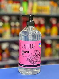 Гель для душу Bioton Nature Малина з дозатором 900 мл