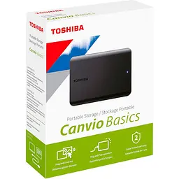 Зовнішній жорсткий диск Toshiba Canvio Basics 2022 1TB (HDTB510EK3AA) [85354] - мініатюра 6