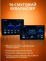 Автомобільна магнітола Android 9 дюймів 2 32 ГБ сенсорний екран GPS WiFi Bluetooth - мініатюра 9