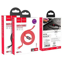 USB Cable Hoco S4 Lightning Black 1m (with display) - мініатюра 4
